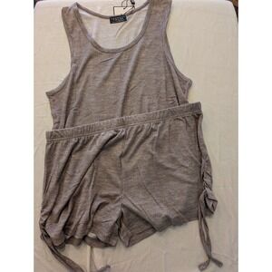 Laundry Loung Set Tank Top & Shorts Drawstring Waist Casual Comfy Sleepwear Sz L